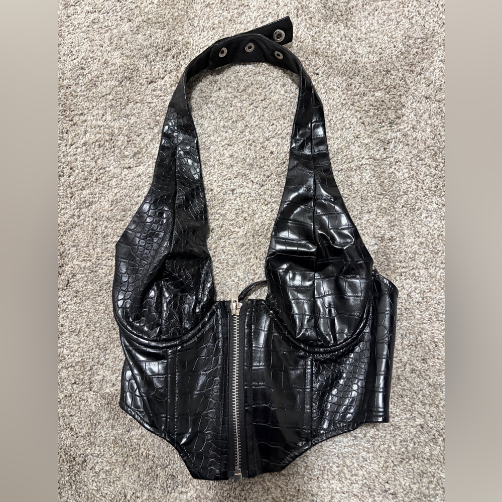 Black Halter Corset